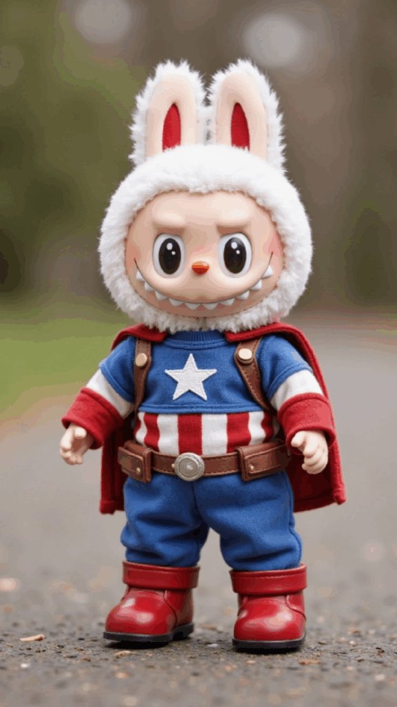 Labubu The Avenger Series Captain America