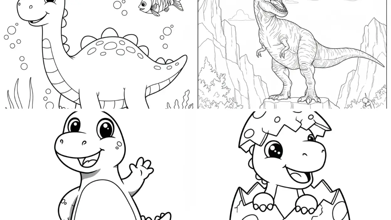 Dinosaur Coloring Book Printable