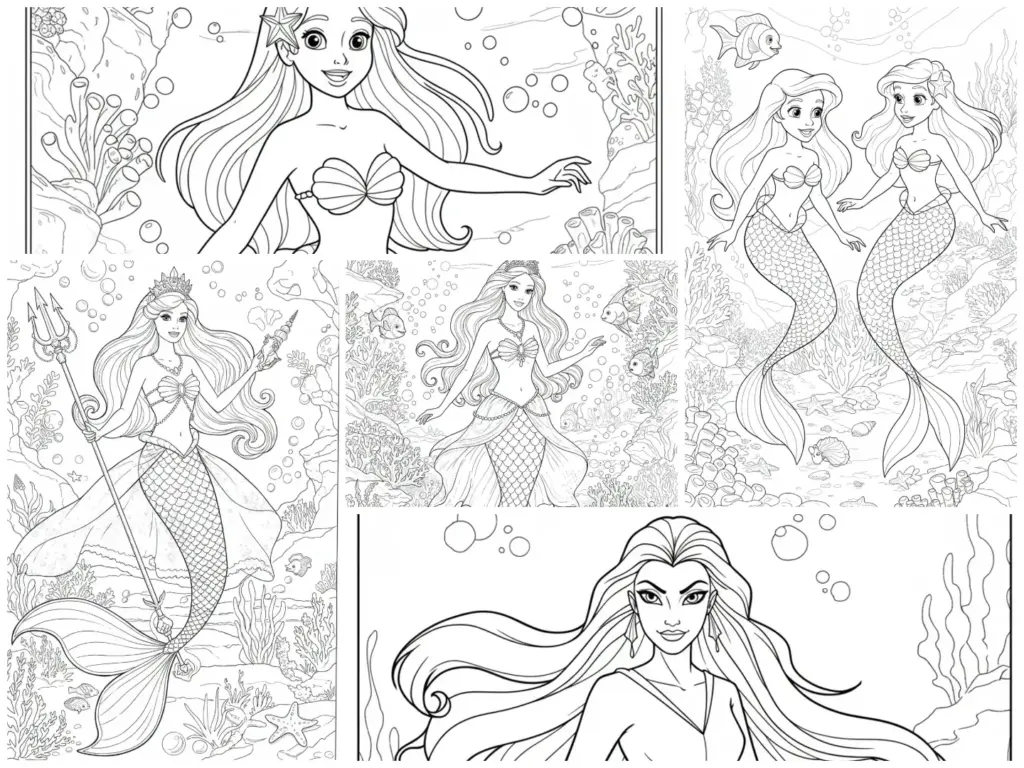 Barbie Mermaid Tale Coloring Pages