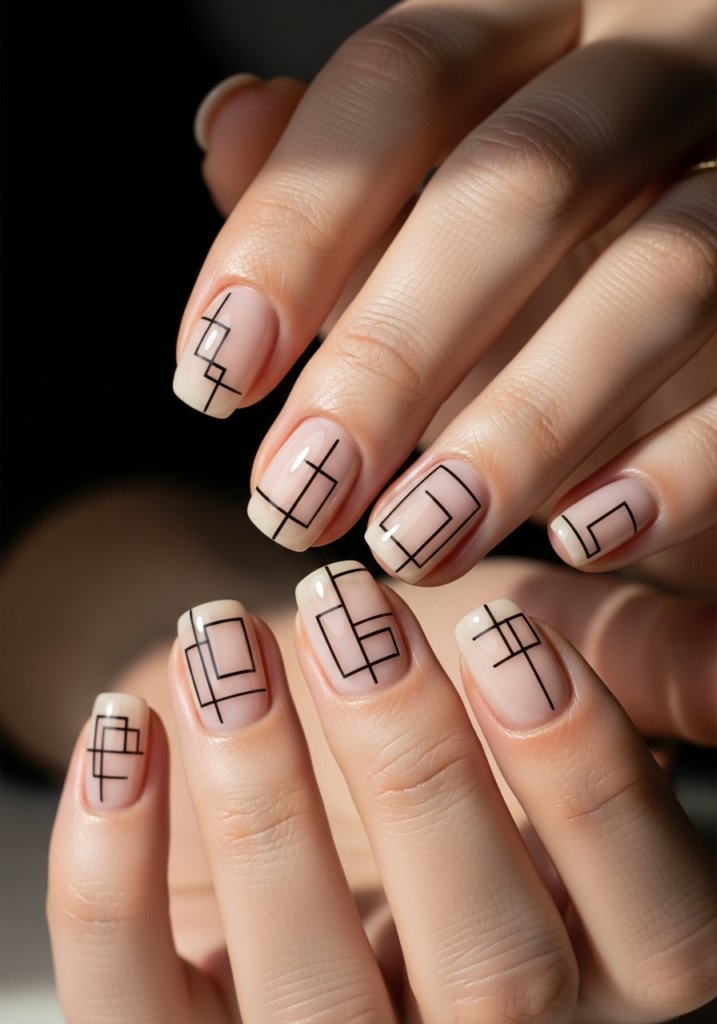 Line Art Nails for Shaky Hands