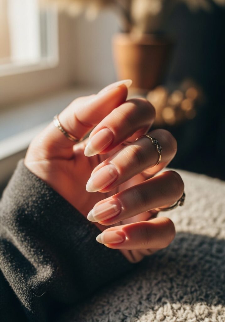 Sheer Nude Nails